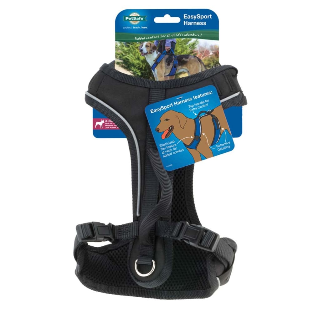EasySport Comfortable Dog Harness Black Extra-Small - Pet Supplies - EasySport