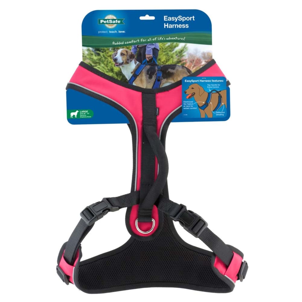 EasySport Comfortable Dog Harness Pink Large - Pet Supplies - EasySport