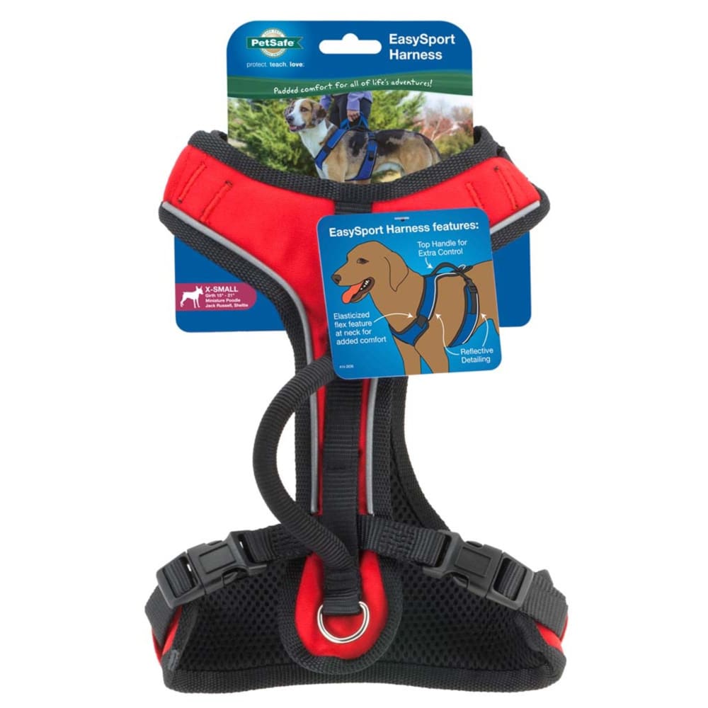 EasySport Comfortable Dog Harness Red Extra-Small - Pet Supplies - EasySport