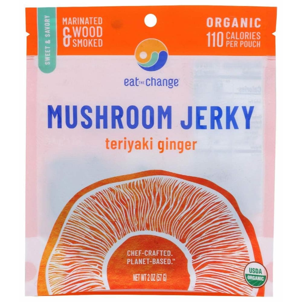 EAT THE CHANGE Eat The Change Jerky Mushroom Teriyaki, 2 Oz