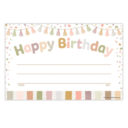 Terrazzo Happy Birthday Awards (Pack of 10)