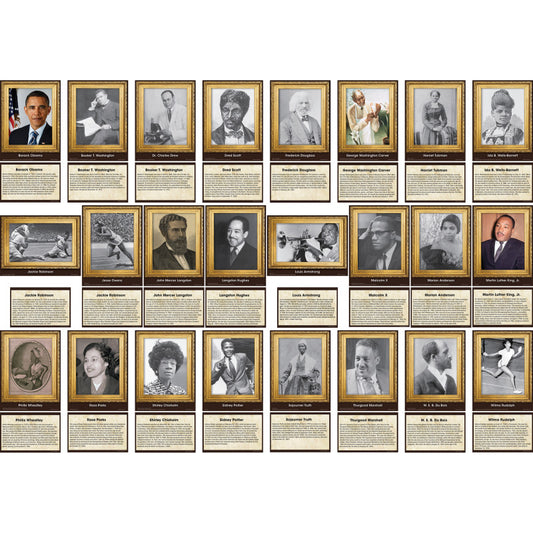 Influential Black Americans Inst Accents (Pack of 6)