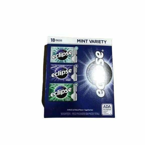ECLIPSE Sugar Free Mint Chewing Gum Variety Pack, 18-Count Box - ShelHealth.Com