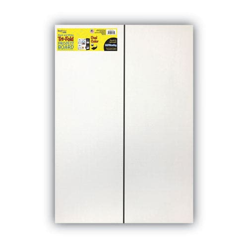 Eco Brites Two Cool Tri-fold Poster Board 36 X 48 Black/white 6/carton - School Supplies - Eco Brites
