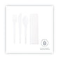 Eco-Products Plantware Compostable Cutlery Kit Knife/fork/spoon/napkin 6 Pearl White 250 Kits/carton - Food Service - Eco-Products®