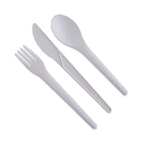 Eco-Products Plantware Compostable Cutlery Spoon 6 Pearl White 50/pack 20 Pack/carton - Food Service - Eco-Products®
