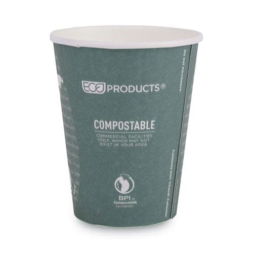 Eco-Products World Art Renewable And Compostable Insulated Hot Cups Pla 12 Oz 40/packs 15 Packs/carton - Food Service - Eco-Products®