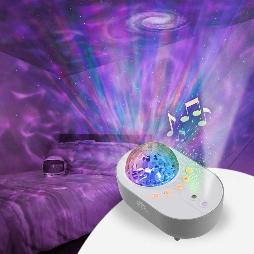 Ecoscapes Galaxy Night Light Projector with Soothing Sound Effect by Enbrighten - Lamps - Ecoscapes