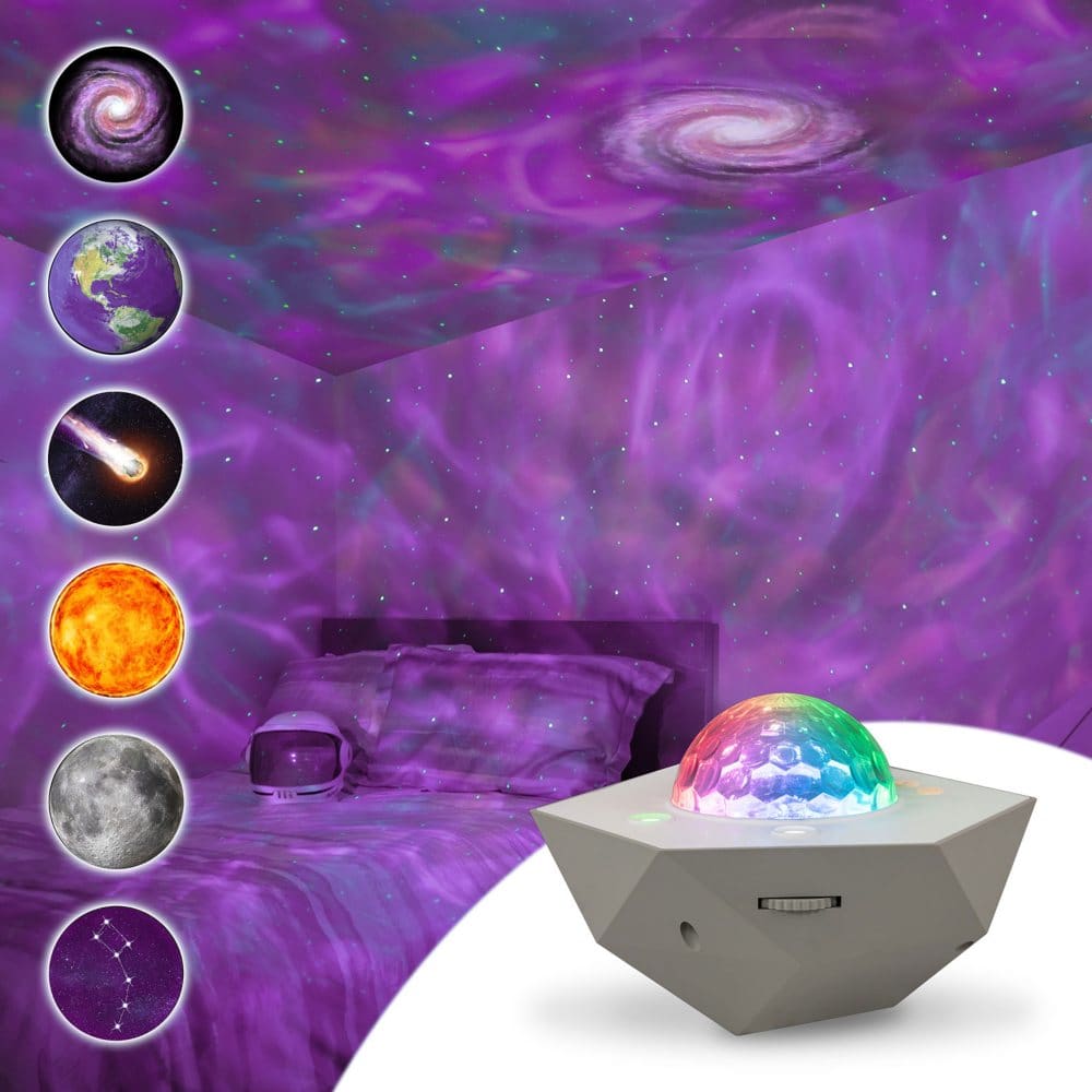 Ecoscapes Wi-Fi Galaxy Night Light Projector with Soothing Sounds by Enbrighten - Lamps - Ecoscapes