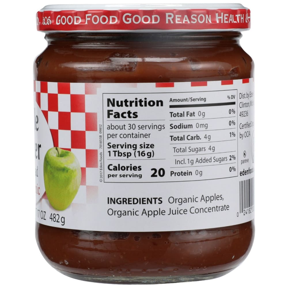 EDEN FOODS: Apple Fruit Butter 17 oz - Grocery > Pantry > Jams & Jellies - EDEN FOODS