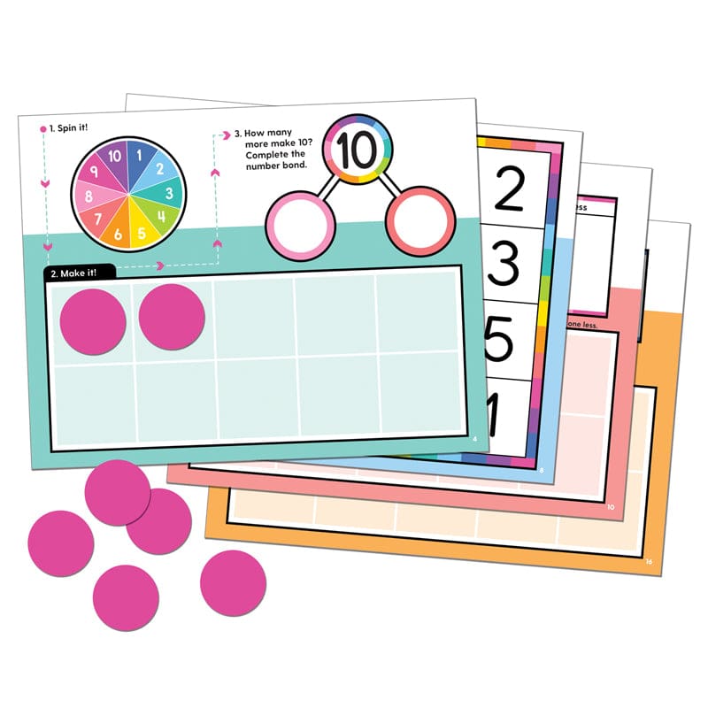 Edu Clings Center Ten Frames Silicone (Pack of 6) - Manipulative Kits - Carson Dellosa Education