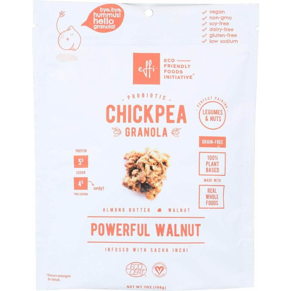 Effi Effi Granola Chickpea Powerful Walnut, 7 oz