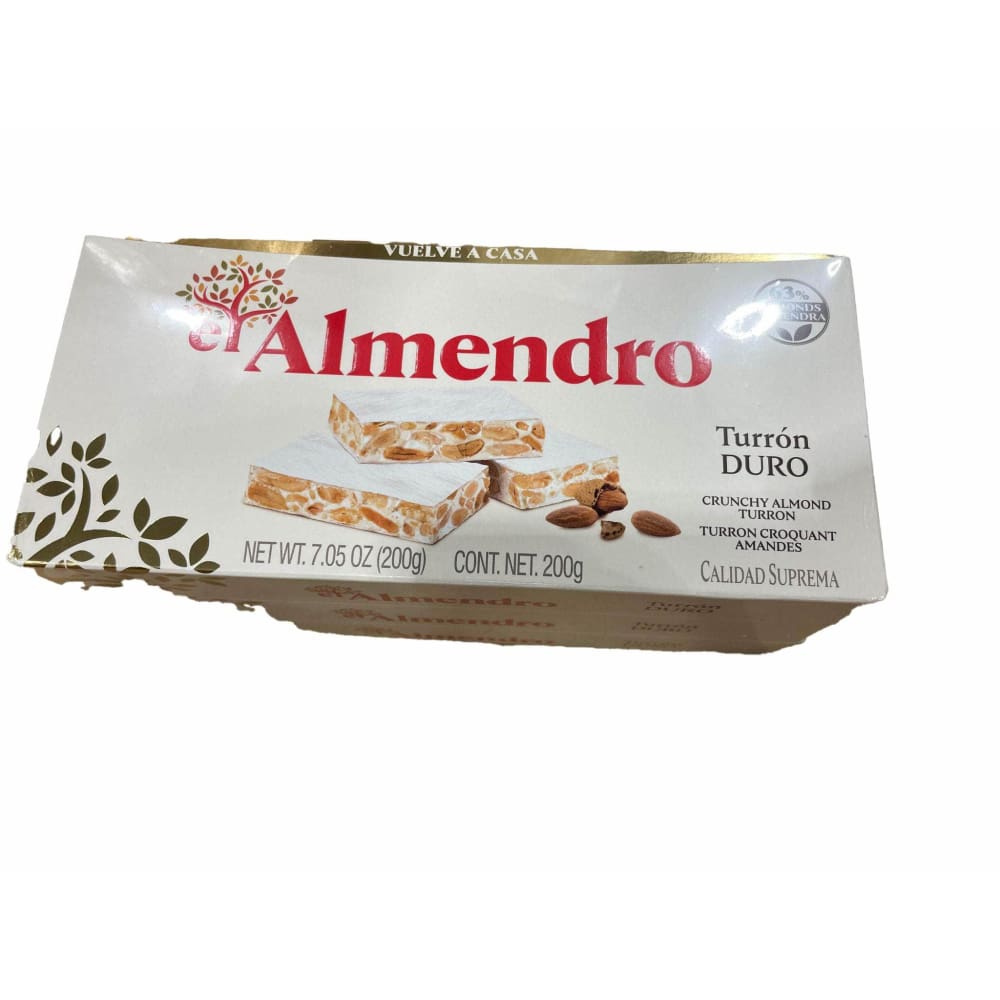 El Almendro El Almendro Turrón Crunchy Almond Duro 7.05 oz. (Pack of 3)