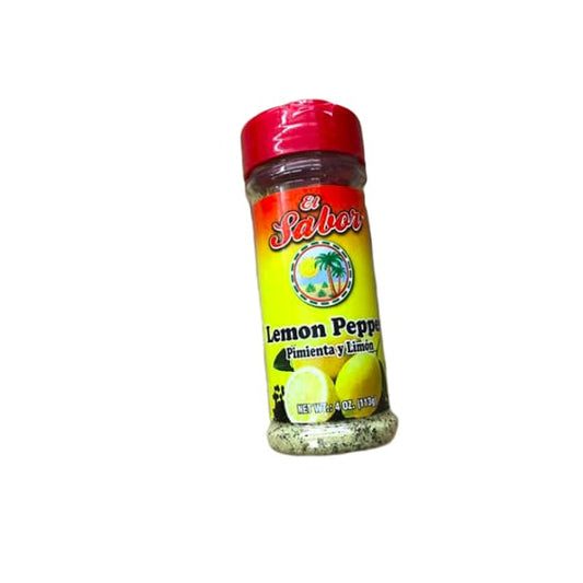 El Sabor Lemon Pepper, Pimienta y Limon, 4 oz - ShelHealth.Com