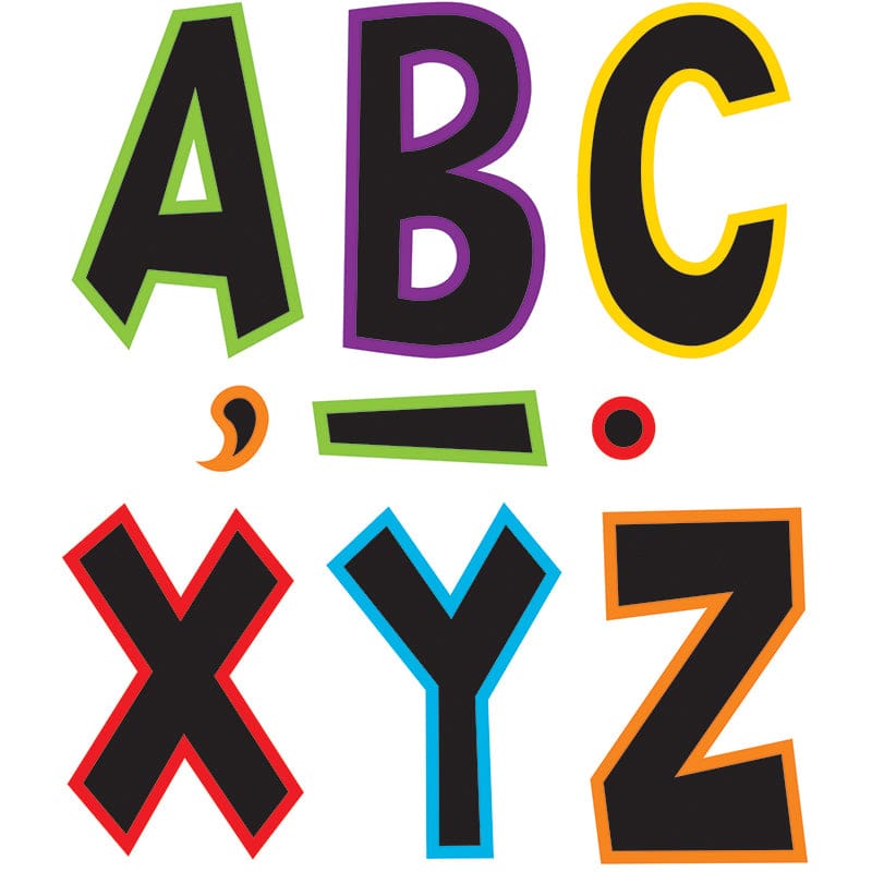 Electric Bright 7In Fun Font Letters (Pack of 3) - Letters - Teacher Created Resources