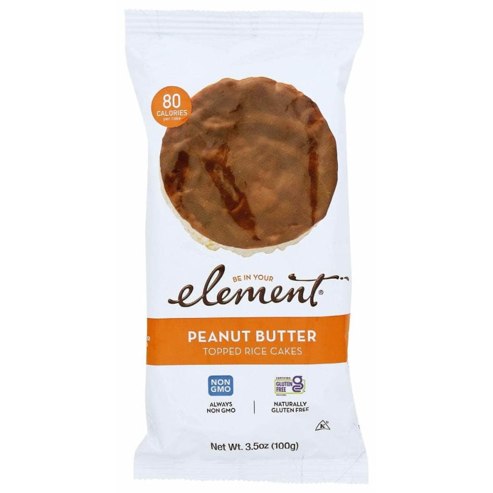 ELEMENT SNACKS Grocery > Refrigerated ELEMENT SNACKS: Peanut Butter Topped Rice Cakes, 3.5 oz