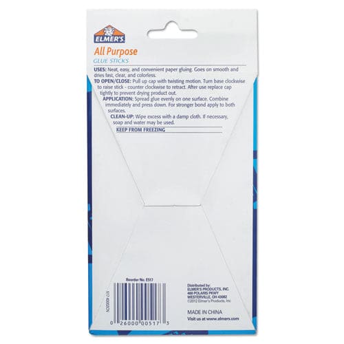 Elmer’s Disappearing Glue Stick 0.77 Oz Applies White Dries Clear 12/pack - School Supplies - Elmer’s®
