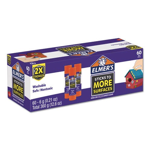 Elmer’s Extra-strength School Glue Sticks 0.21 Oz Dries Clear 60/pack - School Supplies - Elmer’s®