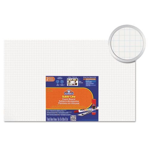 Elmer’s Guide-line Paper-laminated Polystyrene Foam Display Board 30 X 20 White 2/pack - School Supplies - Elmer’s®