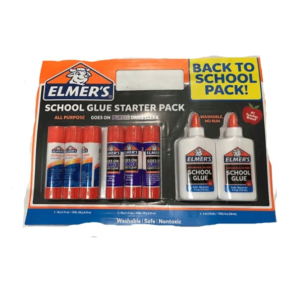 Elmer’s School Glue Starter Pack, 8 Pieces - ShelHealth.Com