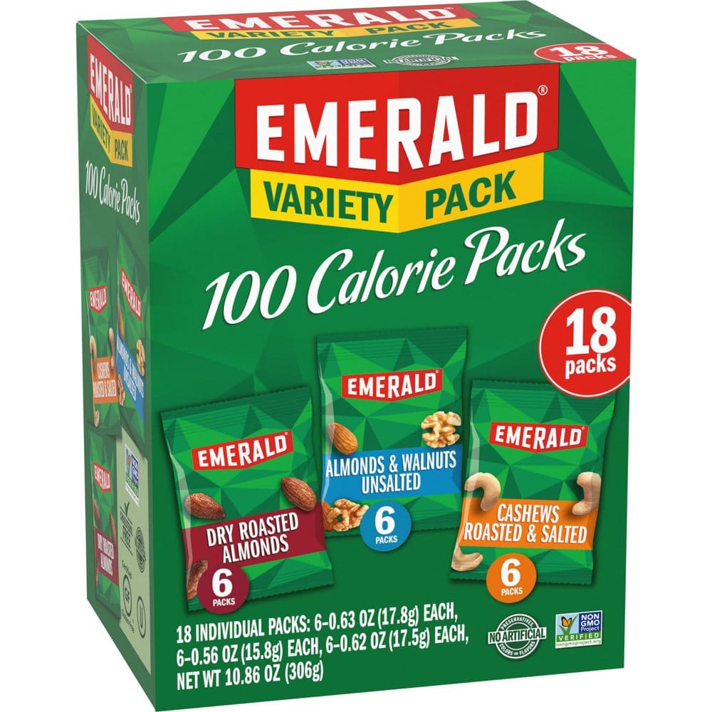 Emerald Nuts 100 Calorie Variety Pack (18 pk.) - Bulk Pantry - Emerald Nuts