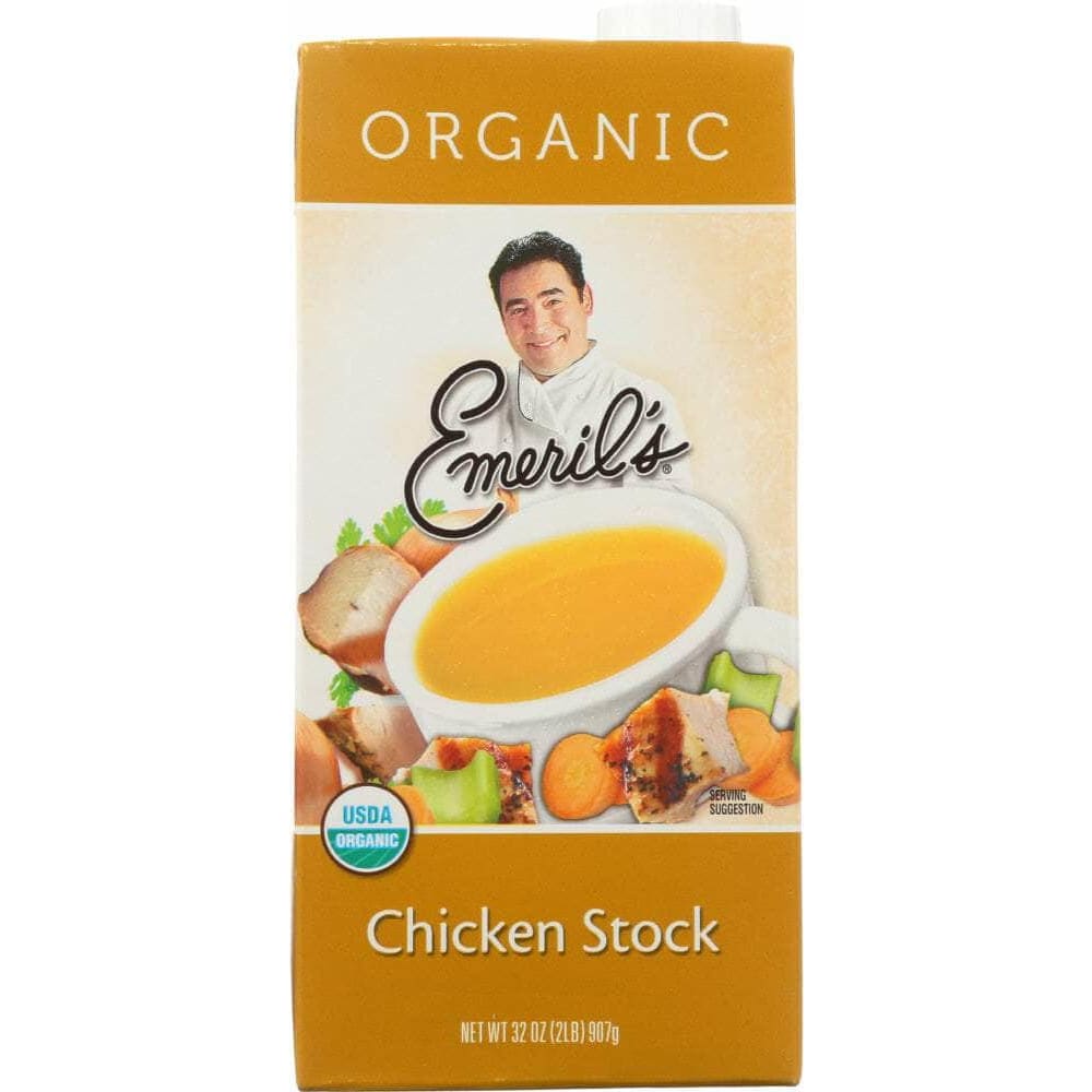 Emerils Emeril's Organic All Natural Chicken Stock, 32 oz