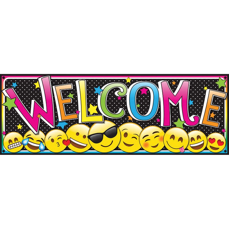 Emoji Magnetic Welcome Banner (Pack of 8) - Banners - Ashley Productions