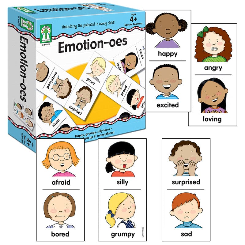 Emotion-Oes Games Ages 4 & Up (Pack of 6) - Social Studies - Carson Dellosa Education