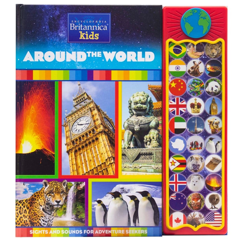 Encyclopedia Britannica Kids - Around the World 30 Button Sound Book - Kids Books - Encyclopedia