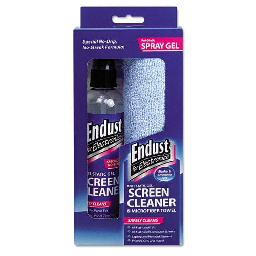Endust for Electronics Lcd/plasma Cleaning Gel Spray 6 Oz Pump Spray Bottle With Microfiber Cloth - School Supplies - Endust® for