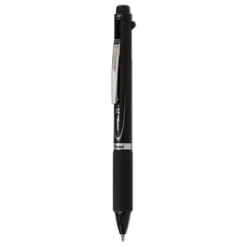 Energel 2s Multi-color Gel Pen/pencil Retractable Medium 0.5 Mm Black/red Ink Black Barrel - School Supplies - Pentel®