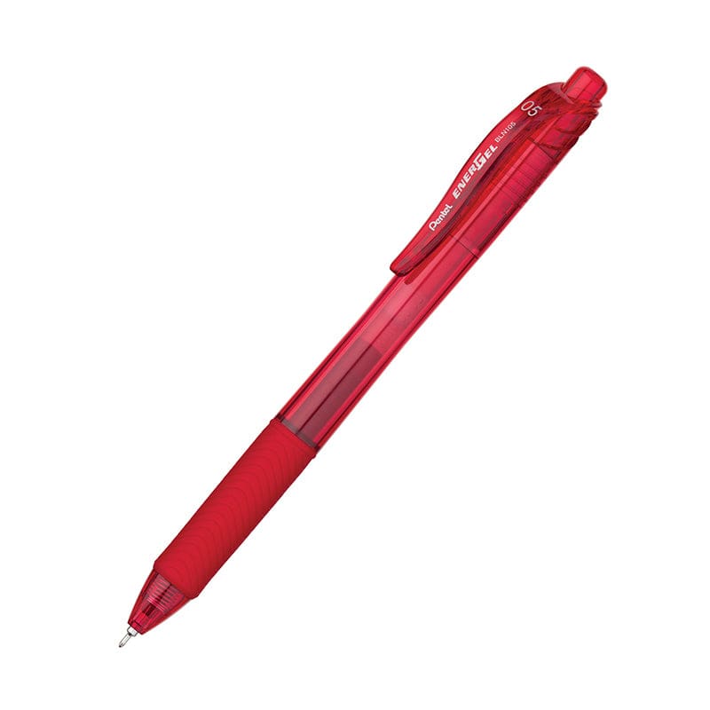 Energel X Red 0.5Mm Retractable Liquid Gel Pen (Pack of 12) - Pens - Pentel Of America
