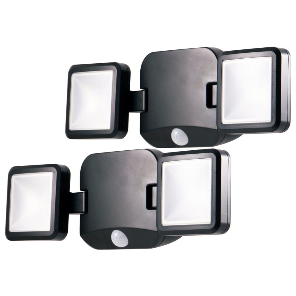 Energizer Battery-Operated Motion Sensing LED Security Light Dual Head - 500lm (2-Pack) - Security Lighting - Energizer