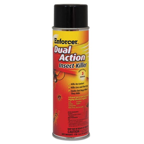 Enforcer Dual Action Insect Killer For Flying/crawling Insects 17 Oz Aerosol Spray 12/carton - Janitorial & Sanitation - Enforcer®