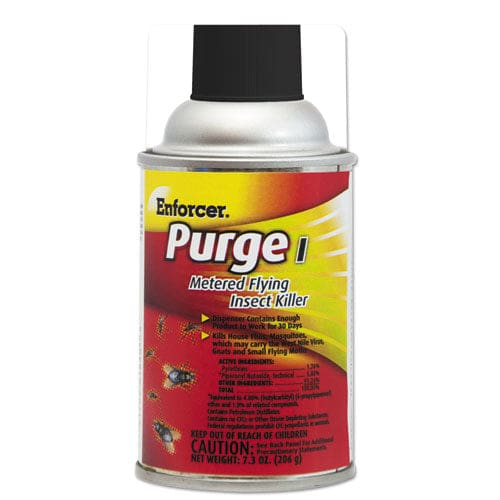 Enforcer Purge I Metered Flying Insect Killer 7.3 Oz Aerosol Spray Unscented 12/carton - Janitorial & Sanitation - Enforcer®