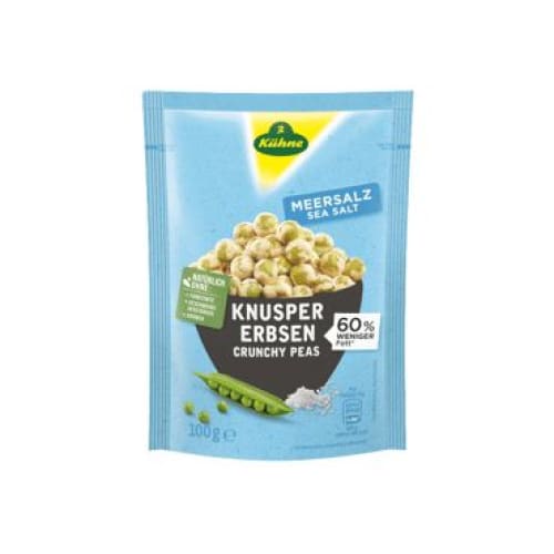 ENJOY Crunchy Sea Salt Flavor Peas 3.53 oz. (100 g.) - Kühne