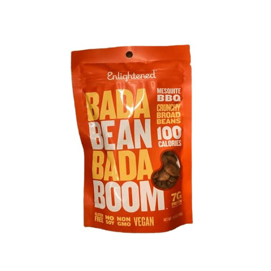 Enlightened Bada Bean Bada Boom Crunchy Broad Beans Mesquite BBQ, 4.5 oz - ShelHealth.Com