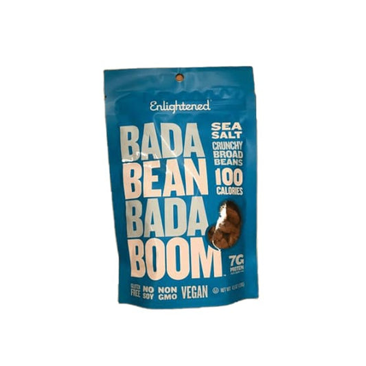 Enlightened Bada Bean Bada Boom Crunchy Broad Beans Sea Salt, 4.5 oz - ShelHealth.Com