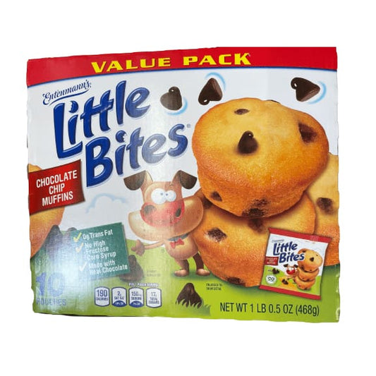 Entenmann's Entenmann's Little Bites Chocolate Chip Mini Muffins, 10 pouches, 16.5 oz