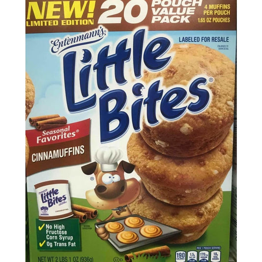Entenmann's Little Bites Cinnamuffins, 20 ct. - ShelHealth.Com