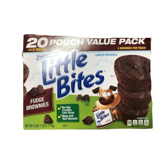 Entenmann's Little Bites Fudge Brownie, 20 ct. - ShelHealth.Com