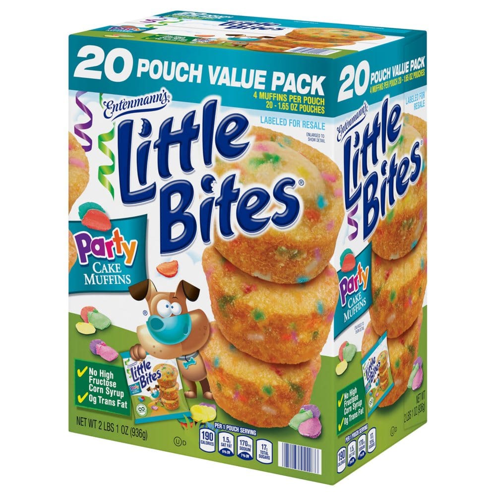Entenmann’s Little Bites Party Cake Muffins (1.65 oz. 20 pk.) - Breakfast - Entenmann’s