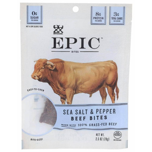 EPIC EPIC Beef Sea Salt And Pepper Bites, 2.5 oz