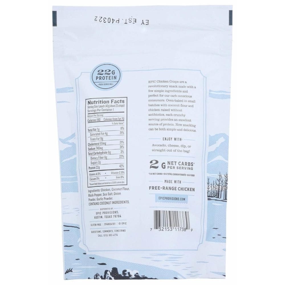 EPIC Epic Chips Chicken Cracked Pep, 1.5 Oz