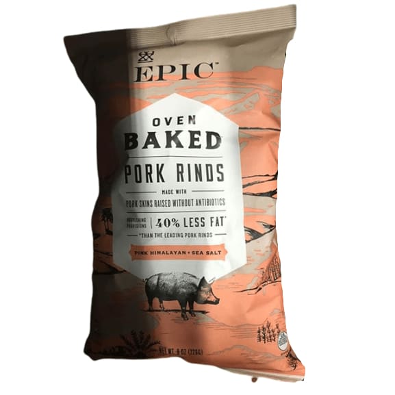 EPIC Pink Himalayan Salt Pork Rinds, Keto Consumer Friendly, 8 oz - ShelHealth.Com