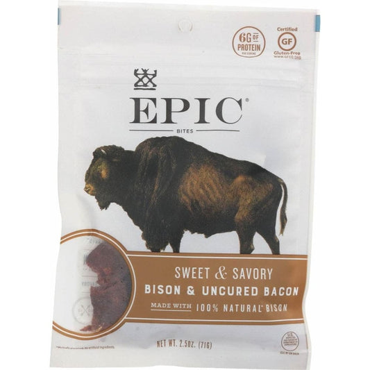 EPIC EPIC Sweet And Savory Bison And Uncured Bacon Chia Bites, 2.5 oz
