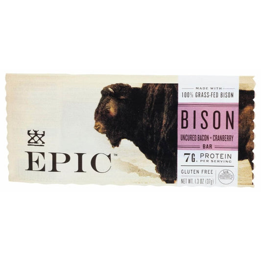 EPIC EPIC Uncured Bison Bacon Cranberry Bar, 1.3 oz