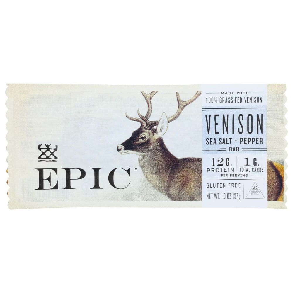 EPIC EPIC Venison Sea Salt Plus Pepper Bar, 1.3 oz