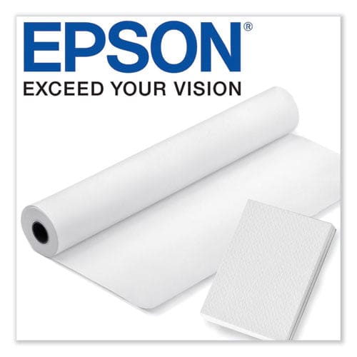Epson Cold Press Bright Fine Art Paper Roll 19 Mil 17 X 50 Ft Textured Matte White - School Supplies - Epson®