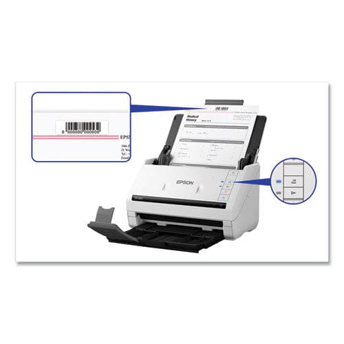 Epson Ds-530 Ii Color Duplex Document Scanner 600 Dpi Optical Resolution 50-sheet Duplex Auto Document Feeder - Technology - Epson®